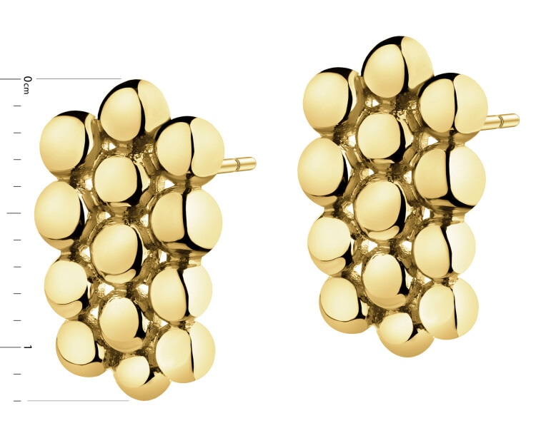 Złote kolczyki - kulki