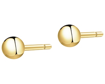 Złote kolczyki - kulki