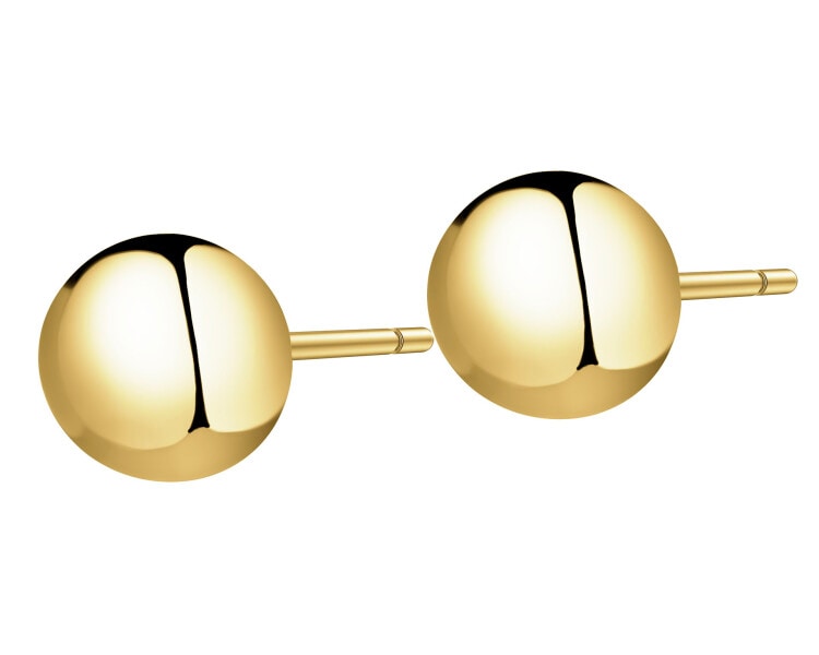 Złote kolczyki - kulki