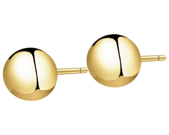 Złote kolczyki - kulki