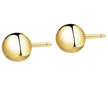 Złote kolczyki - kulki