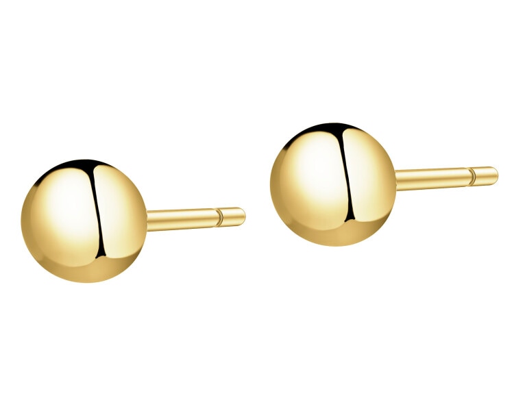 Złote kolczyki - kulki