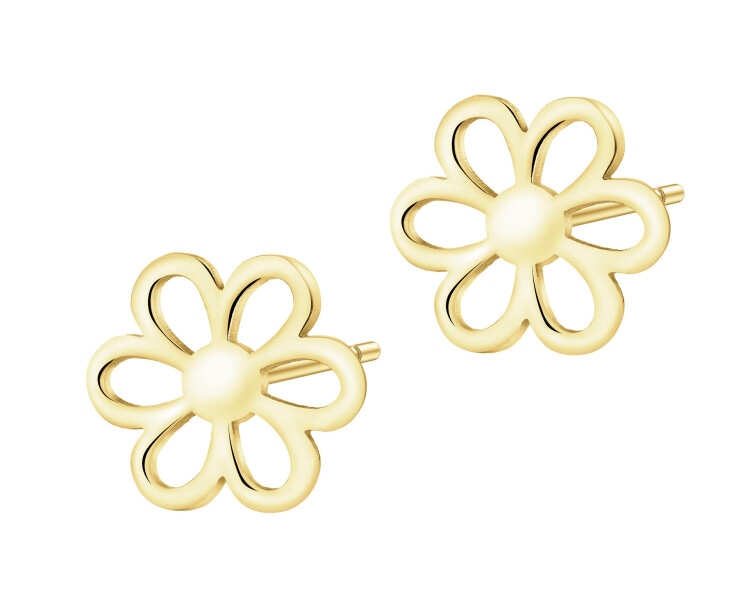 Kolczyki srebrne - kwiaty