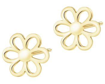 Kolczyki srebrne - kwiaty