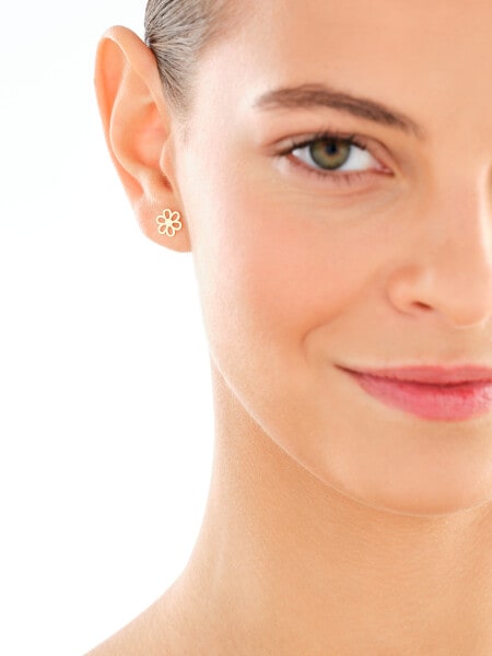 Kolczyki srebrne - kwiaty