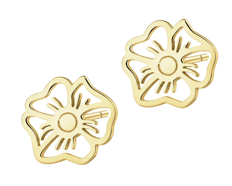 Kolczyki srebrne - kwiaty