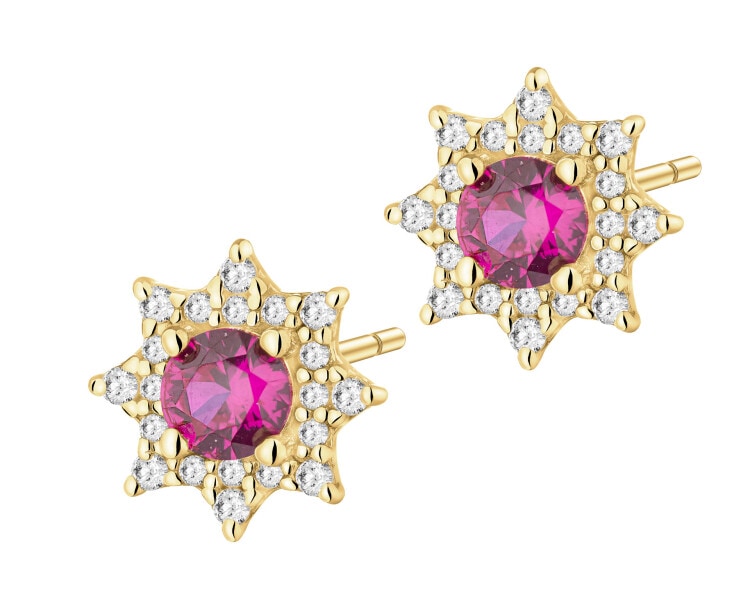 Kolczyki srebrne z cyrkoniami