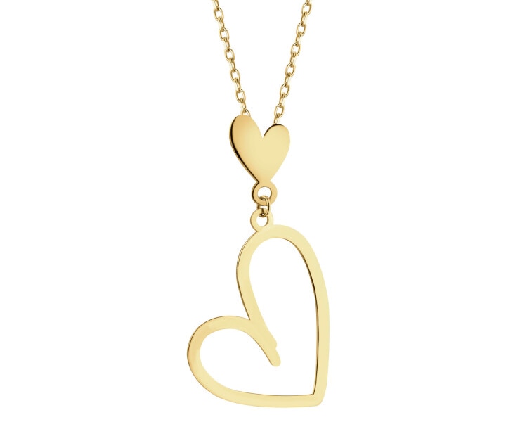 Naszyjnik srebrny - serca