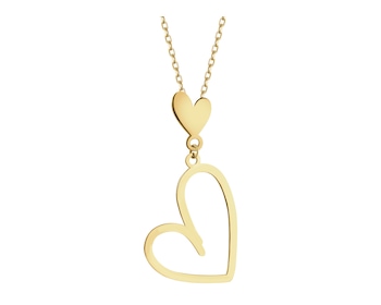 Naszyjnik srebrny - serca