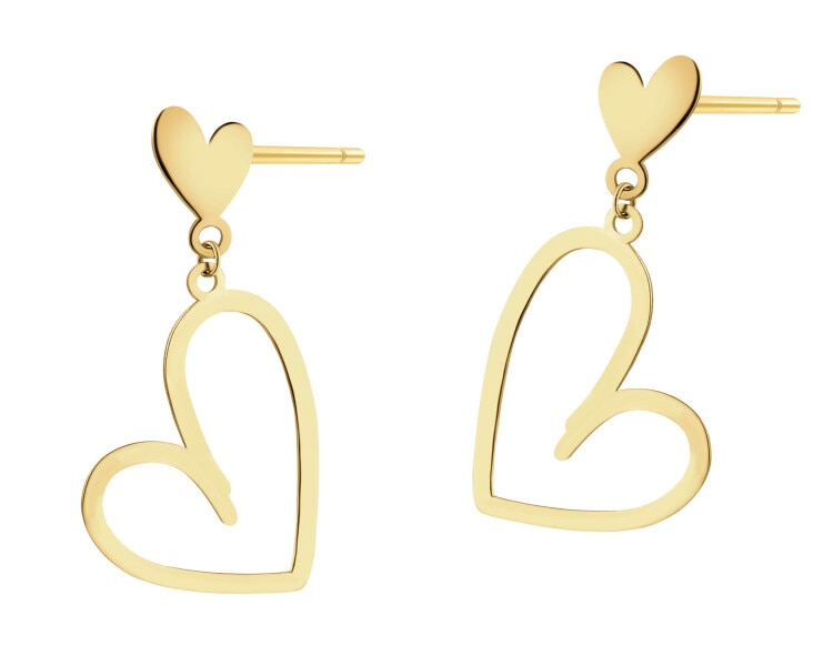 Kolczyki srebrne - serca