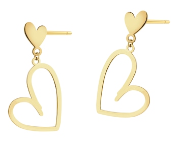 Kolczyki srebrne - serca