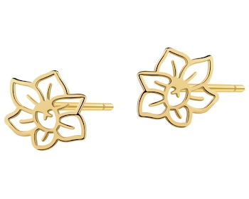 Kolczyki srebrne - kwiaty