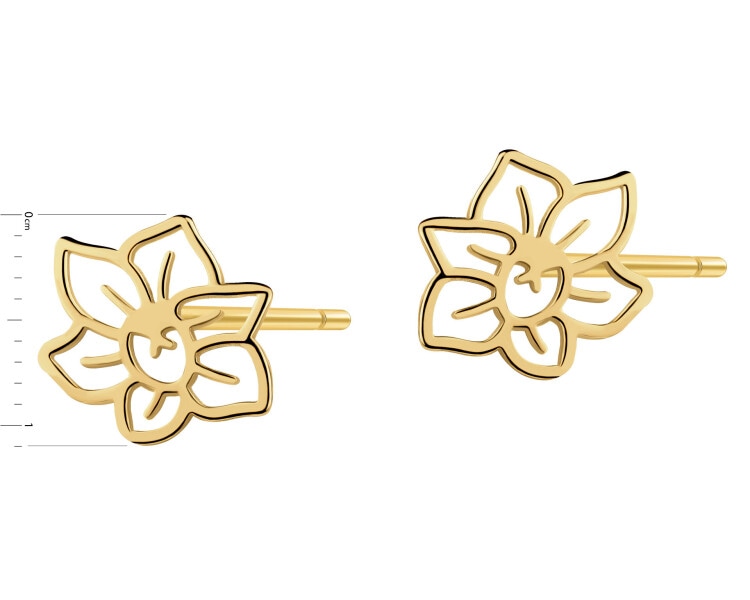 Kolczyki srebrne - kwiaty