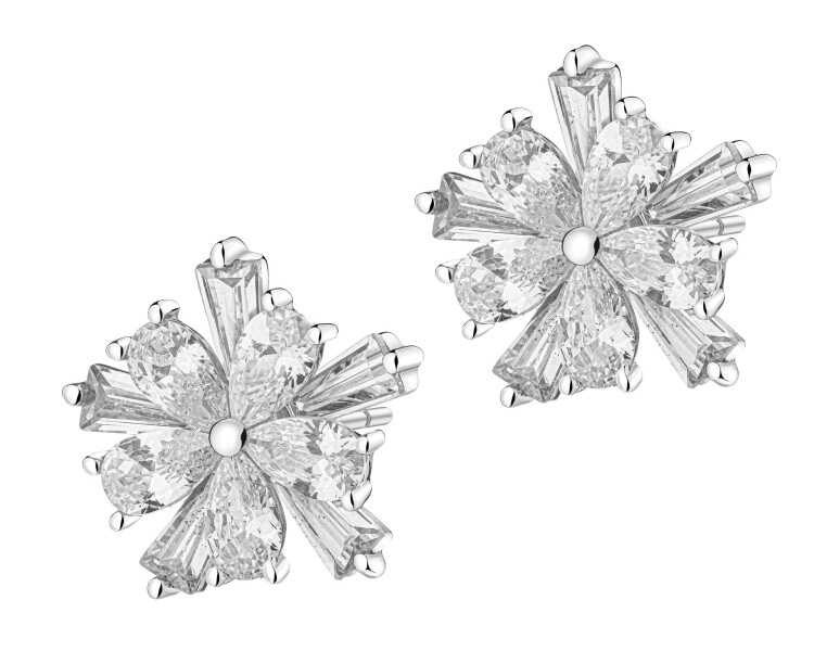 Kolczyki srebrne z cyrkoniami