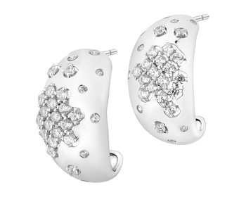 Kolczyki srebrne z cyrkoniami