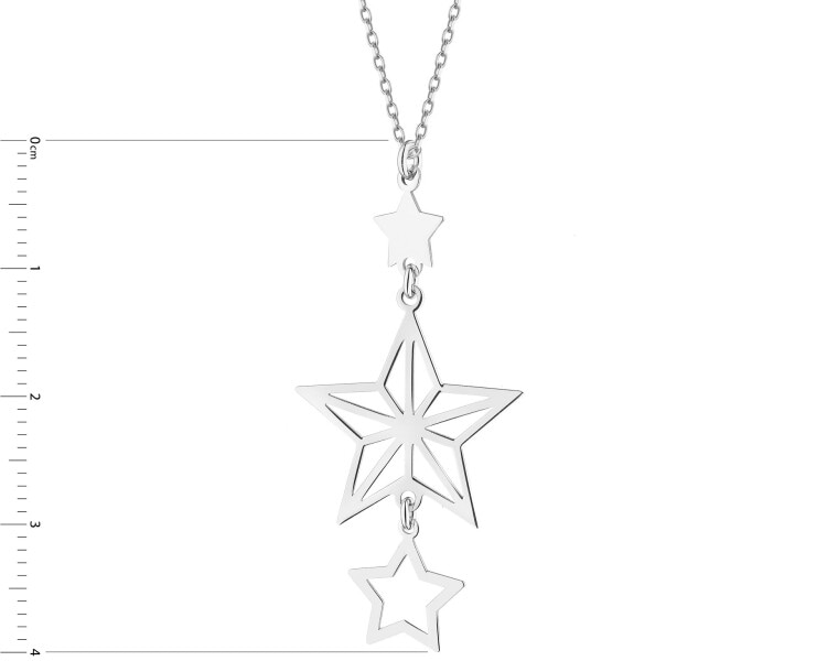 Rhodium Plated Silver Necklace