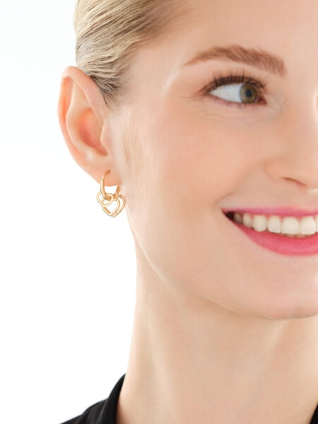 9 K Yellow Gold Dangling Earring 