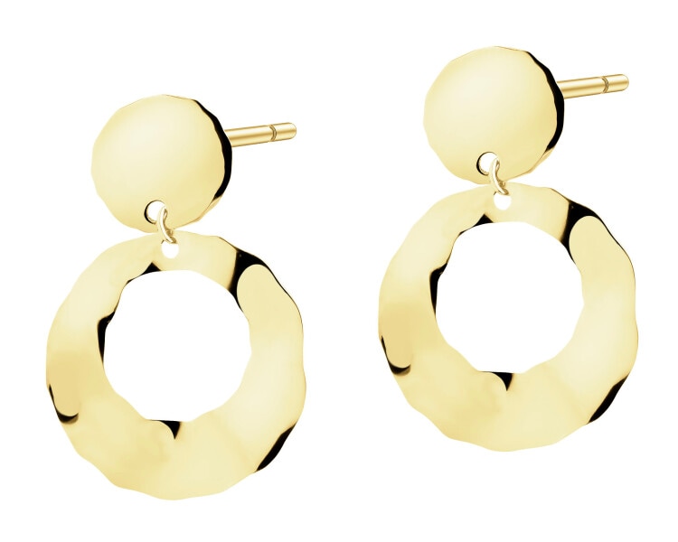 9 K Yellow Gold Dangling Earring