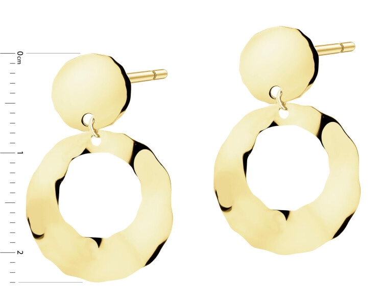 9 K Yellow Gold Dangling Earring