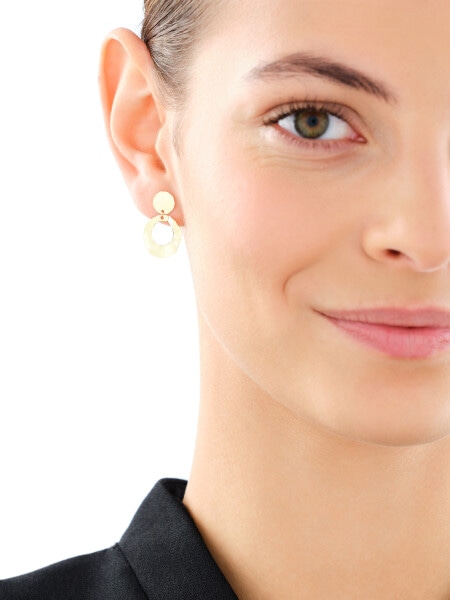 9 K Yellow Gold Dangling Earring