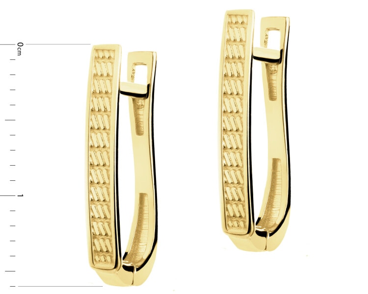 9 K Yellow Gold Dangling Earring