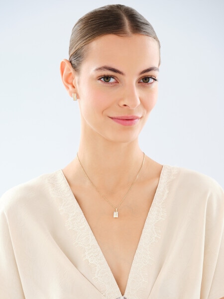 14 K Rhodium-Plated Yellow Gold Pendant