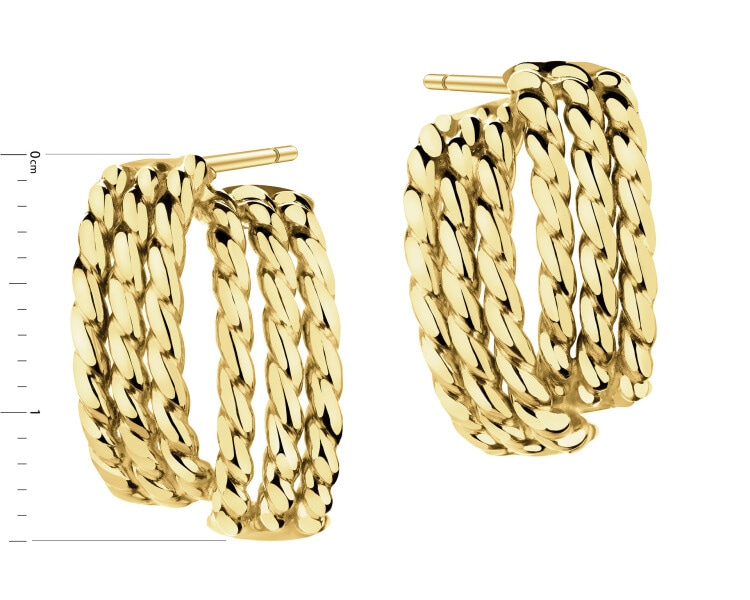 9 K Yellow Gold Earrings