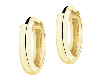 Złote kolczyki - koła