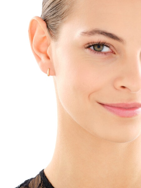 Złote kolczyki - koła