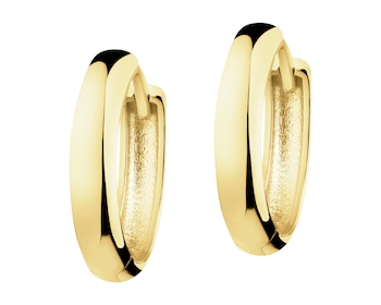 Złote kolczyki - koła