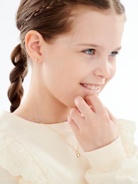 Yellow Gold Earrings - Butterfly