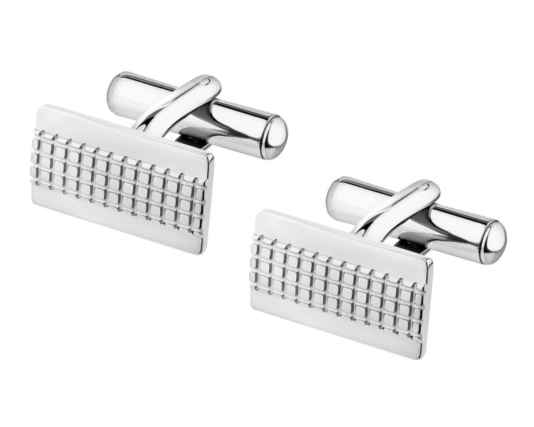 Spinki do mankietów ze stali szlachetnej