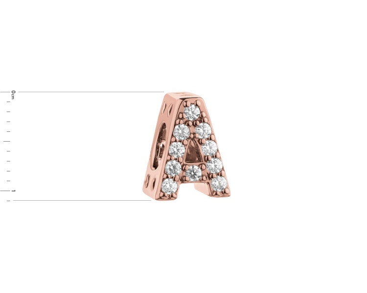 Gold-Plated Silver Pendant with Cubic Zirconia