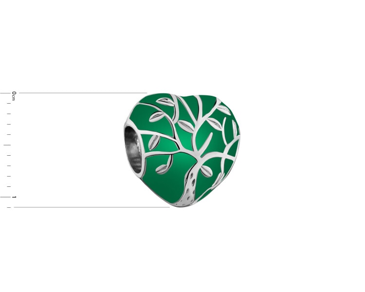 Rhodium Plated Silver Pendant 