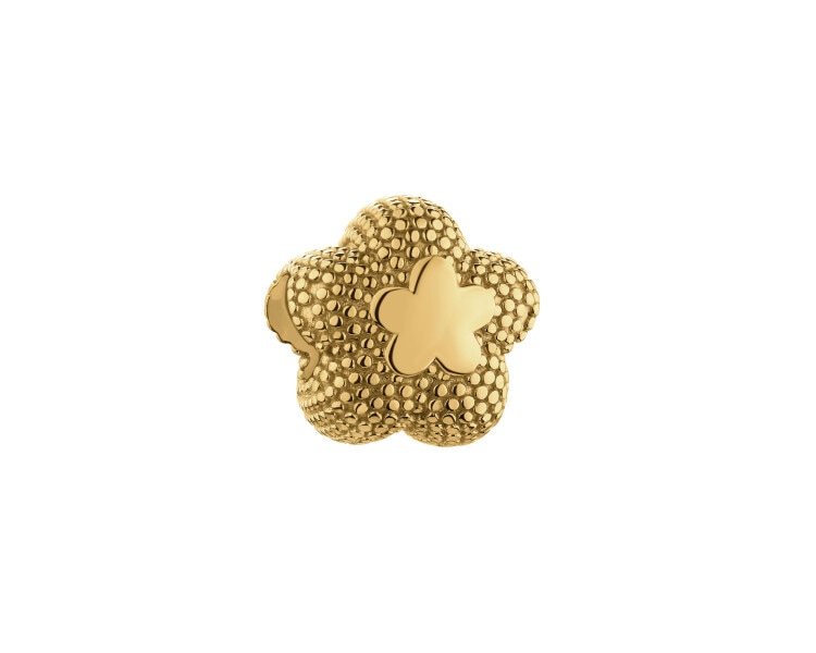 Zawieszka srebrna beads - kwiatek