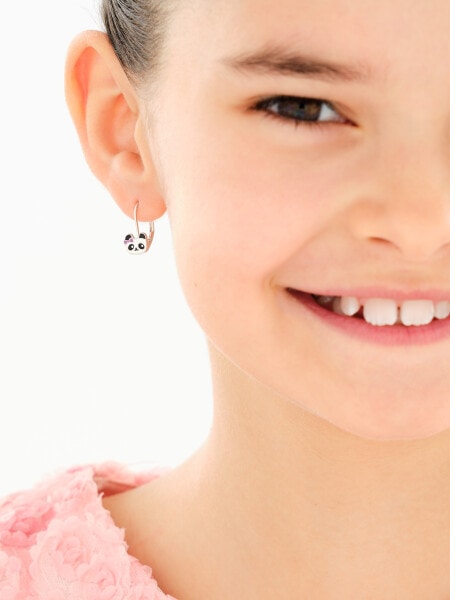 Rhodium Plated Silver Earrings
