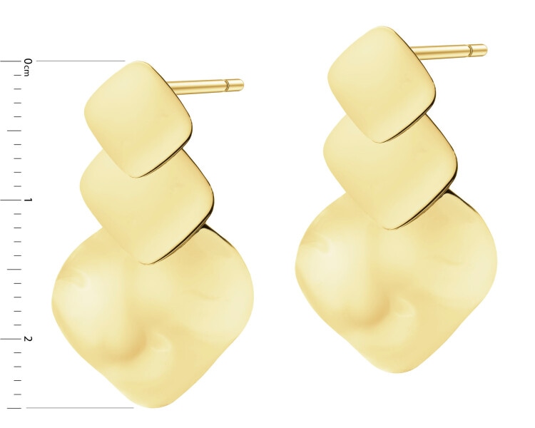 9 K Yellow Gold Dangling Earring