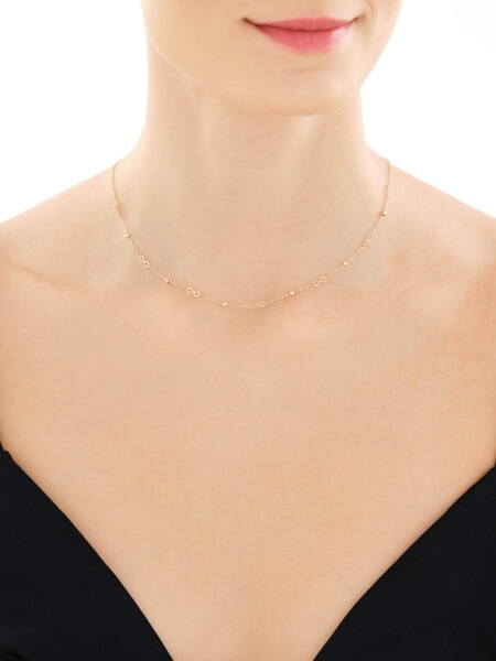 9 K Yellow Gold Necklace 