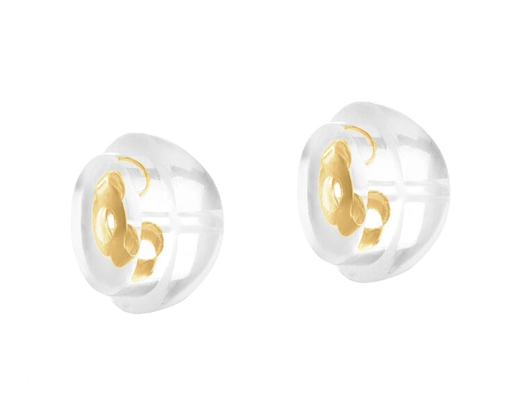 Złote kolczyki i zawieszka z cyrkoniami - komplet