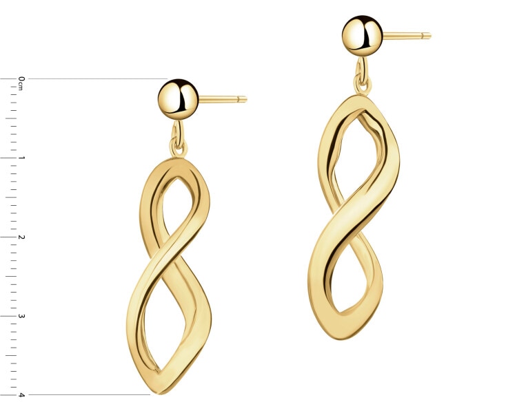 Pozlacené stříbrné náušnice