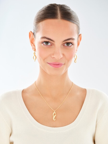 Pozlacené stříbrné náušnice