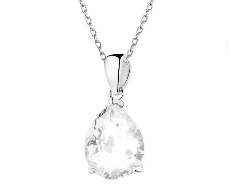 Zawieszka srebrna z cyrkonią