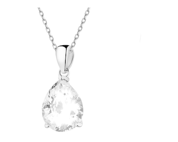 Zawieszka srebrna z cyrkonią