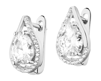 Kolczyki srebrne z cyrkoniami