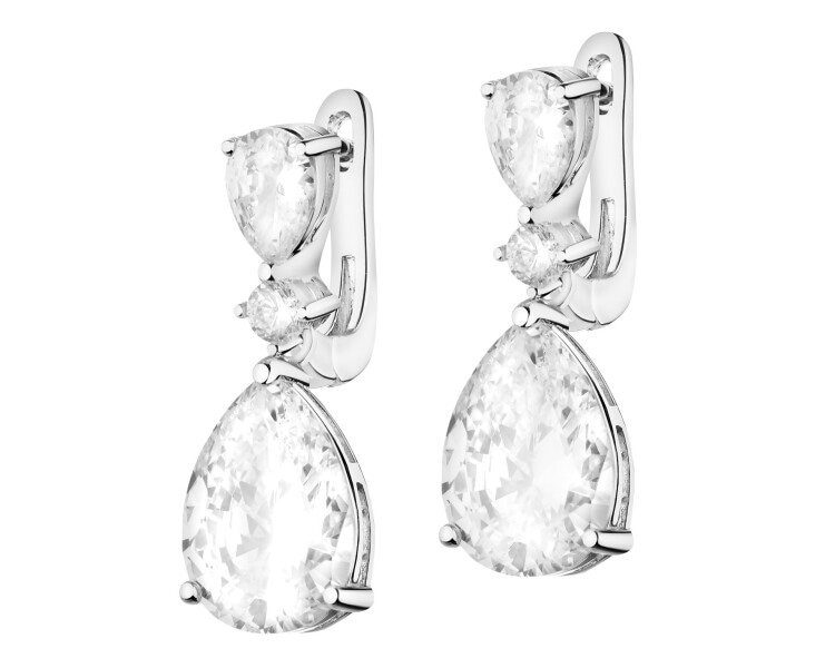 Kolczyki srebrne z cyrkoniami