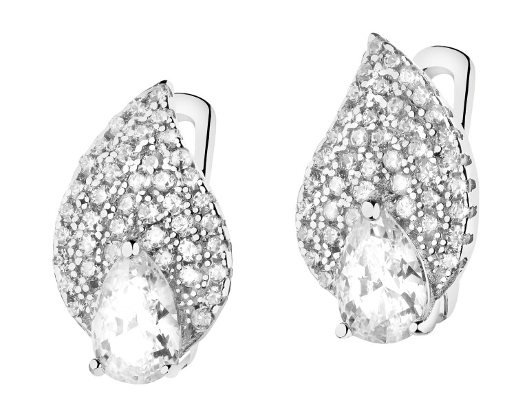 Kolczyki srebrne z cyrkoniami