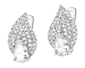 Kolczyki srebrne z cyrkoniami