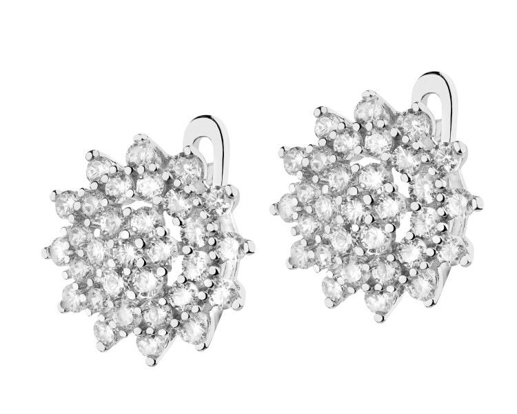 Kolczyki srebrne z cyrkoniami