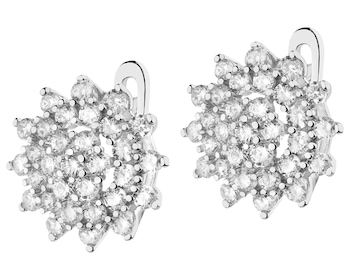 Kolczyki srebrne z cyrkoniami