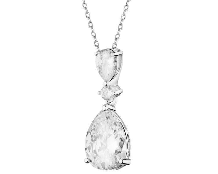 Zawieszka srebrna z cyrkoniami